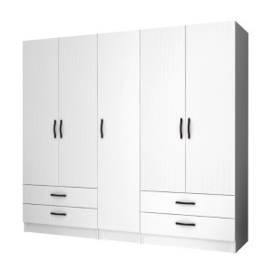 meg-GP100-0072,1-0 ΝΤΟΥΛΑΠΑ ΡΟΥΧΩΝ RICARDO MEGAPAP ΠΕΝΤΑΦΥΛΛΗ ΜΕ ΣΥΡΤΑΡΙΑ ΧΡΩΜΑ ΛΕΥΚΟ 200X51,8X181ΕΚ.