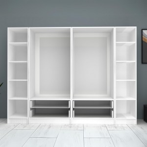 meg-GP100-0076,1-2 ΝΤΟΥΛΑΠΑ ΡΟΥΧΩΝ RICARDO MEGAPAP ΕΞΑΦΥΛΛΗ ΜΕ ΣΥΡΤΑΡΙΑ ΧΡΩΜΑ ΛΕΥΚΟ 240X51,8X181ΕΚ.