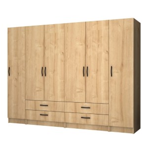 meg-GP100-0076,2-0 ΝΤΟΥΛΑΠΑ ΡΟΥΧΩΝ RICARDO MEGAPAP ΕΞΑΦΥΛΛΗ ΜΕ ΣΥΡΤΑΡΙΑ ΧΡΩΜΑ ΦΥΣΙΚΟ ΟΞΙΑΣ 240X51,8X181ΕΚ.