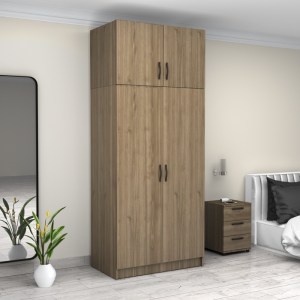 meg-GP100-0079,3-3 ΝΤΟΥΛΑΠΑ ΡΟΥΧΩΝ VICTORIA MEGAPAP ΔΙΦΥΛΛΗ ΜΕ ΠΑΤΑΡΙ ΧΡΩΜΑ ΚΑΡΥΔΙ 100X60X240ΕΚ.
