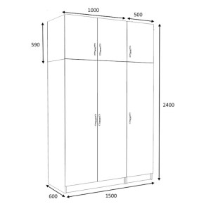meg-GP100-0082,2-4 ΝΤΟΥΛΑΠΑ ΡΟΥΧΩΝ VICTORIA MEGAPAP ΤΡΙΦΥΛΛΗ ΜΕ ΠΑΤΑΡΙ ΧΡΩΜΑ ΦΥΣΙΚΟ ΟΞΙΑΣ 150X60X240ΕΚ.