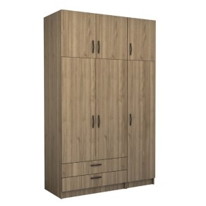 meg-GP100-0084,3-0 ΝΤΟΥΛΑΠΑ ΡΟΥΧΩΝ VICTORIA MEGAPAP ΤΡΙΦΥΛΛΗ ΜΕ ΠΑΤΑΡΙ ΚΑΙ ΣΥΡΤΑΡΙΑ ΧΡΩΜΑ ΚΑΡΥΔΙ 150X60X240ΕΚ.