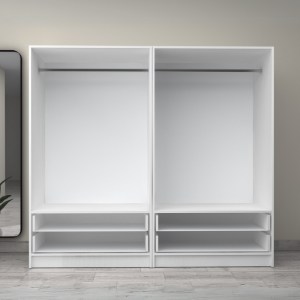 meg-GP100-0087,1-2 ΝΤΟΥΛΑΠΑ ΡΟΥΧΩΝ VICTORIA MEGAPAP ΤΕΤΡΑΦΥΛΛΗ ΜΕ ΣΥΡΤΑΡΙΑ ΧΡΩΜΑ ΛΕΥΚΟ 200X60X181ΕΚ.