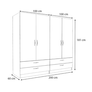 meg-GP100-0087,2-4 ΝΤΟΥΛΑΠΑ ΡΟΥΧΩΝ VICTORIA MEGAPAP ΤΕΤΡΑΦΥΛΛΗ ΜΕ ΣΥΡΤΑΡΙΑ ΧΡΩΜΑ ΦΥΣΙΚΟ ΟΞΙΑΣ 200X60X181ΕΚ.