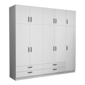 meg-GP100-0094,1-0 ΝΤΟΥΛΑΠΑ ΡΟΥΧΩΝ VICTORIA MEGAPAP ΠΕΝΤΑΦΥΛΛΗ ΜΕ ΠΑΤΑΡΙ ΚΑΙ ΣΥΡΤΑΡΙΑ ΧΡΩΜΑ ΛΕΥΚΟ 250X60X240ΕΚ.