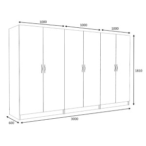 meg-GP100-0095,2-4 ΝΤΟΥΛΑΠΑ ΡΟΥΧΩΝ VICTORIA MEGAPAP ΕΞΑΦΥΛΛΗ ΧΡΩΜΑ ΦΥΣΙΚΟ ΟΞΙΑΣ 300X60X181ΕΚ.
