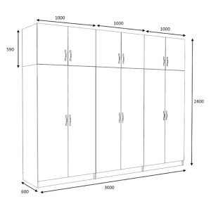 meg-GP100-0096,2-4 ΝΤΟΥΛΑΠΑ ΡΟΥΧΩΝ VICTORIA MEGAPAP ΕΞΑΦΥΛΛΗ ΜΕ ΠΑΤΑΡΙ ΧΡΩΜΑ ΦΥΣΙΚΟ ΟΞΙΑΣ 300X60X240ΕΚ.