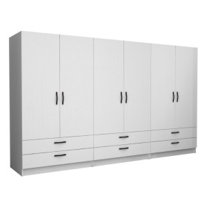 meg-GP100-0097,1-0 ΝΤΟΥΛΑΠΑ ΡΟΥΧΩΝ VICTORIA MEGAPAP ΕΞΑΦΥΛΛΗ ΜΕ ΣΥΡΤΑΡΙΑ ΧΡΩΜΑ ΛΕΥΚΟ 300X60X181ΕΚ.