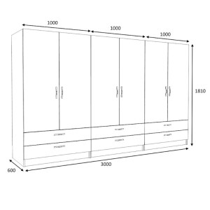 meg-GP100-0097,2-4 ΝΤΟΥΛΑΠΑ ΡΟΥΧΩΝ VICTORIA MEGAPAP ΕΞΑΦΥΛΛΗ ΜΕ ΣΥΡΤΑΡΙΑ ΧΡΩΜΑ ΦΥΣΙΚΟ ΟΞΙΑΣ 300X60X181ΕΚ.