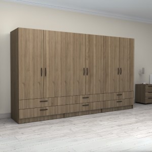 meg-GP100-0097,3-3 ΝΤΟΥΛΑΠΑ ΡΟΥΧΩΝ VICTORIA MEGAPAP ΕΞΑΦΥΛΛΗ ΜΕ ΣΥΡΤΑΡΙΑ ΧΡΩΜΑ ΚΑΡΥΔΙ 300X60X181ΕΚ.