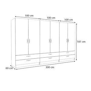meg-GP100-0097,3-4 ΝΤΟΥΛΑΠΑ ΡΟΥΧΩΝ VICTORIA MEGAPAP ΕΞΑΦΥΛΛΗ ΜΕ ΣΥΡΤΑΡΙΑ ΧΡΩΜΑ ΚΑΡΥΔΙ 300X60X181ΕΚ.