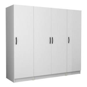 meg-GP100-0101,1-0 ΝΤΟΥΛΑΠΑ ΡΟΥΧΩΝ VICTORIA MEGAPAP ΤΕΤΡΑΦΥΛΛΗ ΧΡΩΜΑ ΛΕΥΚΟ 200X60X181ΕΚ.