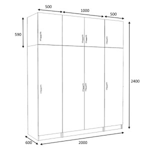 meg-GP100-0102,1-4 ΝΤΟΥΛΑΠΑ ΡΟΥΧΩΝ VICTORIA MEGAPAP ΤΕΤΡΑΦΥΛΛΗ ΜΕ ΠΑΤΑΡΙ ΧΡΩΜΑ ΛΕΥΚΟ 200X60X240ΕΚ.