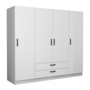 meg-GP100-0103,1-0 ΝΤΟΥΛΑΠΑ ΡΟΥΧΩΝ VICTORIA MEGAPAP ΤΕΤΡΑΦΥΛΛΗ ΜΕ ΣΥΡΤΑΡΙΑ ΧΡΩΜΑ ΛΕΥΚΟ 200X60X181ΕΚ.