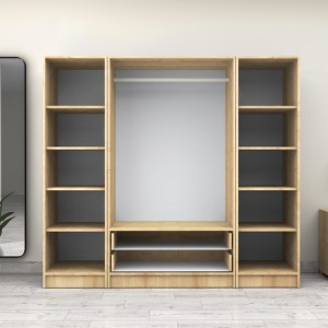 meg-GP100-0103,2-2 ΝΤΟΥΛΑΠΑ ΡΟΥΧΩΝ VICTORIA MEGAPAP ΤΕΤΡΑΦΥΛΛΗ ΜΕ ΣΥΡΤΑΡΙΑ ΧΡΩΜΑ ΦΥΣΙΚΟ ΟΞΙΑΣ 200X60X181ΕΚ.