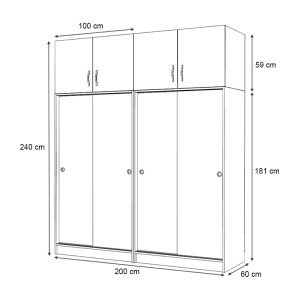 meg-GP100-0107,3-4 ΝΤΟΥΛΑΠΑ ΡΟΥΧΩΝ REGIO MEGAPAP ΤΕΤΡΑΦΥΛΛΗ ΣΥΡΟΜΕΝΗ ΜΕ ΠΑΤΑΡΙ ΧΡΩΜΑ ΚΑΡΥΔΙ 200X60X240ΕΚ.