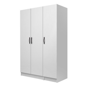 meg-GP100-0109,1-0 ΝΤΟΥΛΑΠΑ ΡΟΥΧΩΝ VIVIAN MEGAPAP ΤΡΙΦΥΛΛΗ ΧΡΩΜΑ ΛΕΥΚΟ 120X51,8X181ΕΚ.