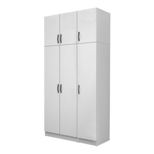 meg-GP100-0110,1-0 ΝΤΟΥΛΑΠΑ ΡΟΥΧΩΝ VIVIAN MEGAPAP ΤΡΙΦΥΛΛΗ ΜΕ ΠΑΤΑΡΙ ΧΡΩΜΑ ΛΕΥΚΟ 120X51,8X240ΕΚ.