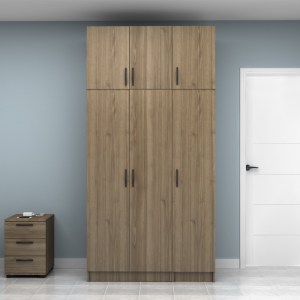 meg-GP100-0110,3-3 ΝΤΟΥΛΑΠΑ ΡΟΥΧΩΝ VIVIAN MEGAPAP ΤΡΙΦΥΛΛΗ ΜΕ ΠΑΤΑΡΙ ΧΡΩΜΑ ΚΑΡΥΔΙ 120X51,8X240ΕΚ.