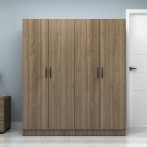 meg-GP100-0111,3-3 ΝΤΟΥΛΑΠΑ ΡΟΥΧΩΝ VIVIAN MEGAPAP ΤΕΤΡΑΦΥΛΛΗ ΧΡΩΜΑ ΚΑΡΥΔΙ 160X51,8X181ΕΚ.