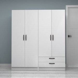 meg-GP100-0113,1-3 ΝΤΟΥΛΑΠΑ ΡΟΥΧΩΝ VIVIAN MEGAPAP ΤΕΤΡΑΦΥΛΛΗ ΜΕ ΣΥΡΤΑΡΙΑ ΧΡΩΜΑ ΛΕΥΚΟ 160X51,8X181ΕΚ.