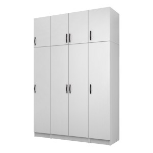 meg-GP100-0118,1-0 ΝΤΟΥΛΑΠΑ ΡΟΥΧΩΝ VIVIAN MEGAPAP ΤΕΤΡΑΦΥΛΛΗ ΜΕ ΠΑΤΑΡΙ ΧΡΩΜΑ ΛΕΥΚΟ 160X51,8X240ΕΚ.