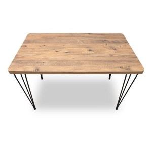 meg-GP100-0124,2-4 ΣΕΤ ΤΡΑΠΕΖΑΡΙΑ 5ΤΜΧ ROGER - CHRISTY MEGAPAP MDF - ΥΦΑΣΜΑ ΧΡΩΜΑ ΑΚΑΚΙΑΣ - ΑΝΟΙΧΤΟ ΜΠΕΖ 120X70X75ΕΚ.