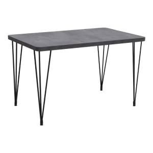 meg-GP100-0140,3-3 ΣΕΤ ΤΡΑΠΕΖΑΡΙΑ 5ΤΜΧ ROGER - CHRISTY MEGAPAP MDF - ΥΦΑΣΜΑ ΧΡΩΜΑ ΣΚΟΥΡΟ ΓΚΡΙ ΣΚΥΡΟΔΕΜΑΤΟΣ - ΜΟΥΣΤΑΡΔΙ 120X70X75ΕΚ.