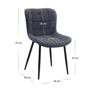 meg-GP100-0156,1-4 ΣΕΤ ΤΡΑΠΕΖΑΡΙΑ 5ΤΜΧ RUBES - CHIARA MEGAPAP ΧΡΩΜΑ ΦΥΣΙΚΟ ΟΞΙΑΣ - ΑΝΘΡΑΚΙ Ø100X78ΕΚ.