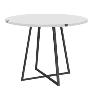 meg-GP100-0177,1-3 ΣΕΤ ΤΡΑΠΕΖΑΡΙΑ 5ΤΜΧ RUBES - LAURA MEGAPAP ΧΡΩΜΑ ΛΕΥΚΟ - ΑΝΘΡΑΚΙ Ø100X78ΕΚ.