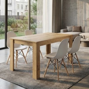 meg-GP100-0199,2-0 ΣΕΤ ΤΡΑΠΕΖΑΡΙΑ 5ΤΜΧ DARLEN - NOVA MEGAPAP ΧΡΩΜΑ SAPPHIRE OAK - ΛΕΥΚΟ 125X72X74ΕΚ.