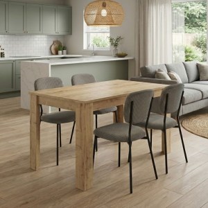 meg-GP100-0211,2-0 ΣΕΤ ΤΡΑΠΕΖΑΡΙΑ 5ΤΜΧ DARLEN - KEVIN MEGAPAP ΧΡΩΜΑ SAPPHIRE OAK - ΛΑΔΙ 125X72X74ΕΚ.