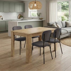 meg-GP100-0211,4-0 ΣΕΤ ΤΡΑΠΕΖΑΡΙΑ 5ΤΜΧ DARLEN - KEVIN MEGAPAP ΧΡΩΜΑ SAPPHIRE OAK - ΓΚΡΙ 125X72X74ΕΚ.