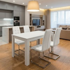 meg-GP100-0223,2-0 ΣΕΤ ΤΡΑΠΕΖΑΡΙΑ 5ΤΜΧ DARLEN - VELA MEGAPAP ΧΡΩΜΑ ΛΕΥΚΟ 125X72X74ΕΚ.