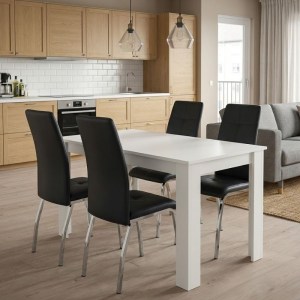 meg-GP100-0226,1-0 ΣΕΤ ΤΡΑΠΕΖΑΡΙΑ 5ΤΜΧ DARLEN - ALMA MEGAPAP ΧΡΩΜΑ ΛΕΥΚΟ - ΜΑΥΡΟ 125X72X74ΕΚ.