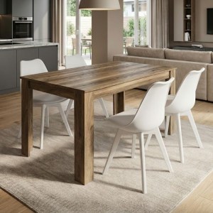 meg-GP100-0232,2-0 ΣΕΤ ΤΡΑΠΕΖΑΡΙΑ 5ΤΜΧ DARLEN - VIVA MEGAPAP ΧΡΩΜΑ ΚΑΡΥΔΙ - ΛΕΥΚΟ 125X72X74ΕΚ.