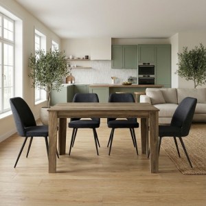 meg-GP100-0244,1-0 ΣΕΤ ΤΡΑΠΕΖΑΡΙΑ 5ΤΜΧ DARLEN - CHRISTY MEGAPAP ΧΡΩΜΑ ΚΑΡΥΔΙ - ΑΝΘΡΑΚΙ 125X72X74ΕΚ.