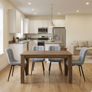 meg-GP100-0246,2-0 ΣΕΤ ΤΡΑΠΕΖΑΡΙΑ 5ΤΜΧ DARLEN - CHIARA MEGAPAP ΧΡΩΜΑ ΚΑΡΥΔΙ - ΓΚΡΙ 125X72X74ΕΚ.