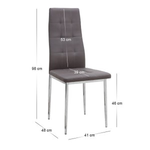 meg-GP100-0252,3-4 ΣΕΤ ΤΡΑΠΕΖΑΡΙΑ 5ΤΜΧ DARLEN - ROSA MEGAPAP ΧΡΩΜΑ SENCRON BLACK - ΚΑΦΕ/ΧΡΩΜΙΟΥ ΠΟΔΙ 125X72X74ΕΚ.