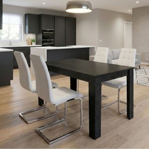 meg-GP100-0255,2-0 ΣΕΤ ΤΡΑΠΕΖΑΡΙΑ 5ΤΜΧ DARLEN - VELA MEGAPAP ΧΡΩΜΑ SENCRON BLACK - ΛΕΥΚΟ 125X72X74ΕΚ.