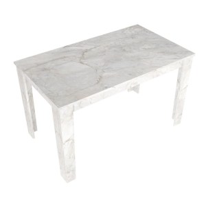 meg-GP100-0273,1-4 ΣΕΤ ΤΡΑΠΕΖΑΡΙΑ 5ΤΜΧ DARLEN - LAURA MEGAPAP ΧΡΩΜΑ ΛΕΥΚΟ ΕΦΕ ΜΑΡΜΑΡΟΥ - ΑΝΘΡΑΚΙ 125X72X74ΕΚ.