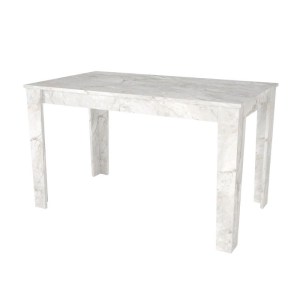 meg-GP100-0273,2-3 ΣΕΤ ΤΡΑΠΕΖΑΡΙΑ 5ΤΜΧ DARLEN - LAURA MEGAPAP ΧΡΩΜΑ ΛΕΥΚΟ ΕΦΕ ΜΑΡΜΑΡΟΥ - ΓΚΡΙ 125X72X74ΕΚ.