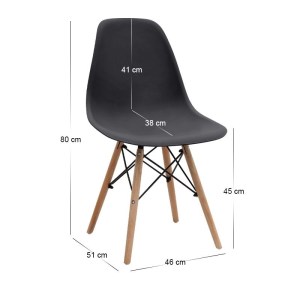 meg-GP100-0300,1-4 ΣΕΤ ΤΡΑΠΕΖΑΡΙΑ 5ΤΜΧ XANA - NOVA MEGAPAP ΧΡΩΜΑ SEPET OAK - ΜΑΥΡΟ Ø90X77,7ΕΚ.