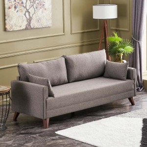 meg-PRGP043-0027,5-0 ΚΑΝΑΠΕΣ BELLA MEGAPAP ΤΡΙΘΕΣΙΟΣ ΥΦΑΣΜΑΤΙΝΟΣ ΧΡΩΜΑ ΚΑΦΕ 208X81X85ΕΚ.