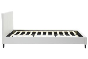 pak-006-000001-4 ΚΡΕΒΑΤΙ NEVIL PAKOWORLD ΔΙΠΛΟ 150X200 PU ΧΡΩΜΑ ΛΕΥΚΟ ΜΑΤ