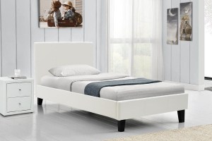 pak-006-000012-1 ΚΡΕΒΑΤΙ NEVIL PAKOWORLD ΜΟΝΟ 100X200 PU ΧΡΩΜΑ ΛΕΥΚΟ ΜΑΤ