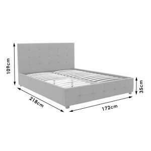 pak-006-000018-9 ΚΡΕΒΑΤΙ ROI PAKOWORLD ΔΙΠΛΟ 160X200 ΥΦΑΣΜΑ ΑΝΘΡΑΚΙ + ΑΠΟΘΗΚΕΥΤΙΚΟ ΧΩΡΟ