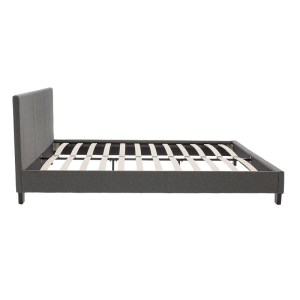 pak-006-000020-3 ΚΡΕΒΑΤΙ NEVIL PAKOWORLD ΔΙΠΛΟ 150X200 ΜΕ ΥΦΑΣΜΑ ΧΡΩΜΑ ΑΝΘΡΑΚΙ