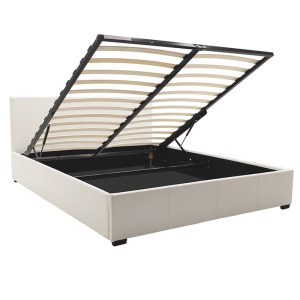 pak-006-000027-1 ΚΡΕΒΑΤΙ NORSE PAKOWORLD ΔΙΠΛΟ PU ΛΕΥΚΟ ΜΕ ΑΠΟΘΗΚΕΥΤΙΚΟ ΧΩΡΟ 160X200ΕΚ