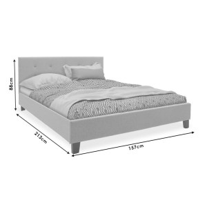 pak-006-000038-7 ΚΡΕΒΑΤΙ MAGO PAKOWORLD ΥΦΑΣΜΑ ΑΝΘΡΑΚΙ 150X200ΕΚ